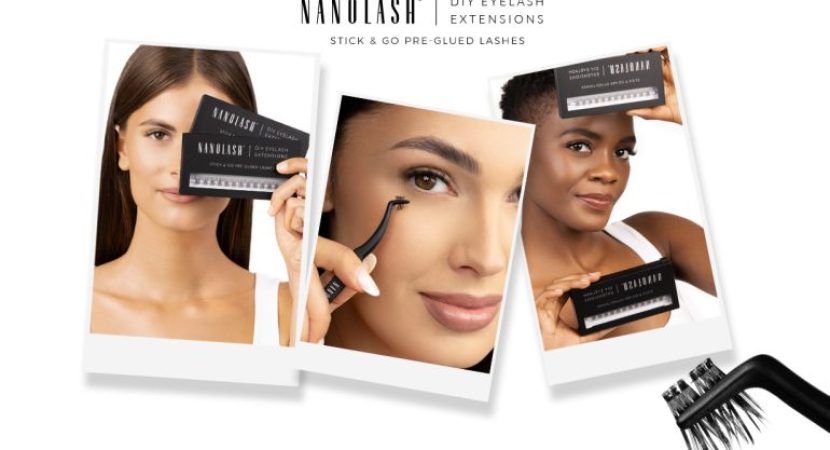 nanolsh pestanas en racimo con pre adhesivo